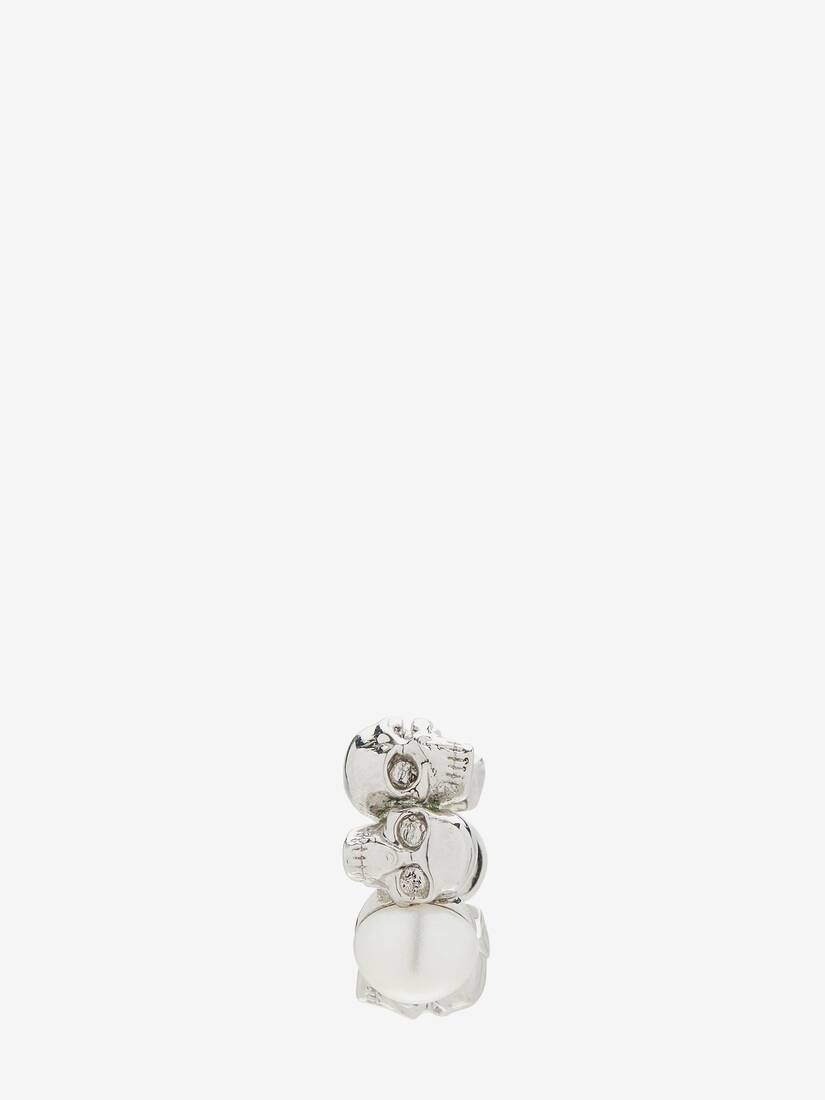 Skull and Pearl Earring