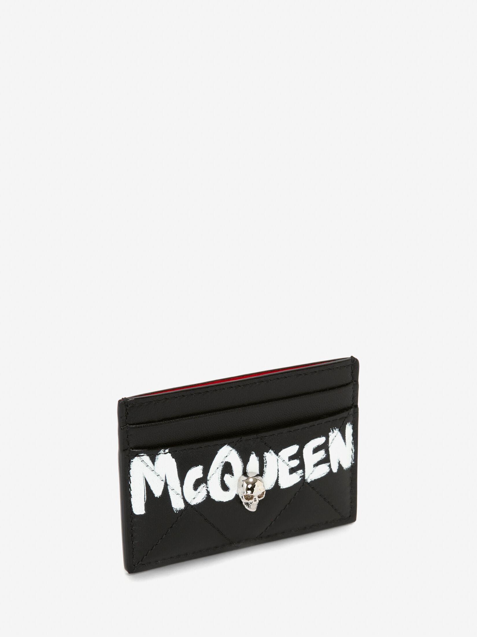 McQueen Graffiti カードホルダー | ブラック/ホワイト | Alexander 