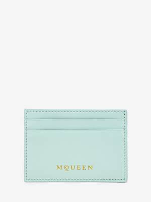 ★alexander mcqueen★ Gold Pinch Card Holder Black 8054981AA ALEXANDER MCQUEEN Logo Knuckle Card Holder Black