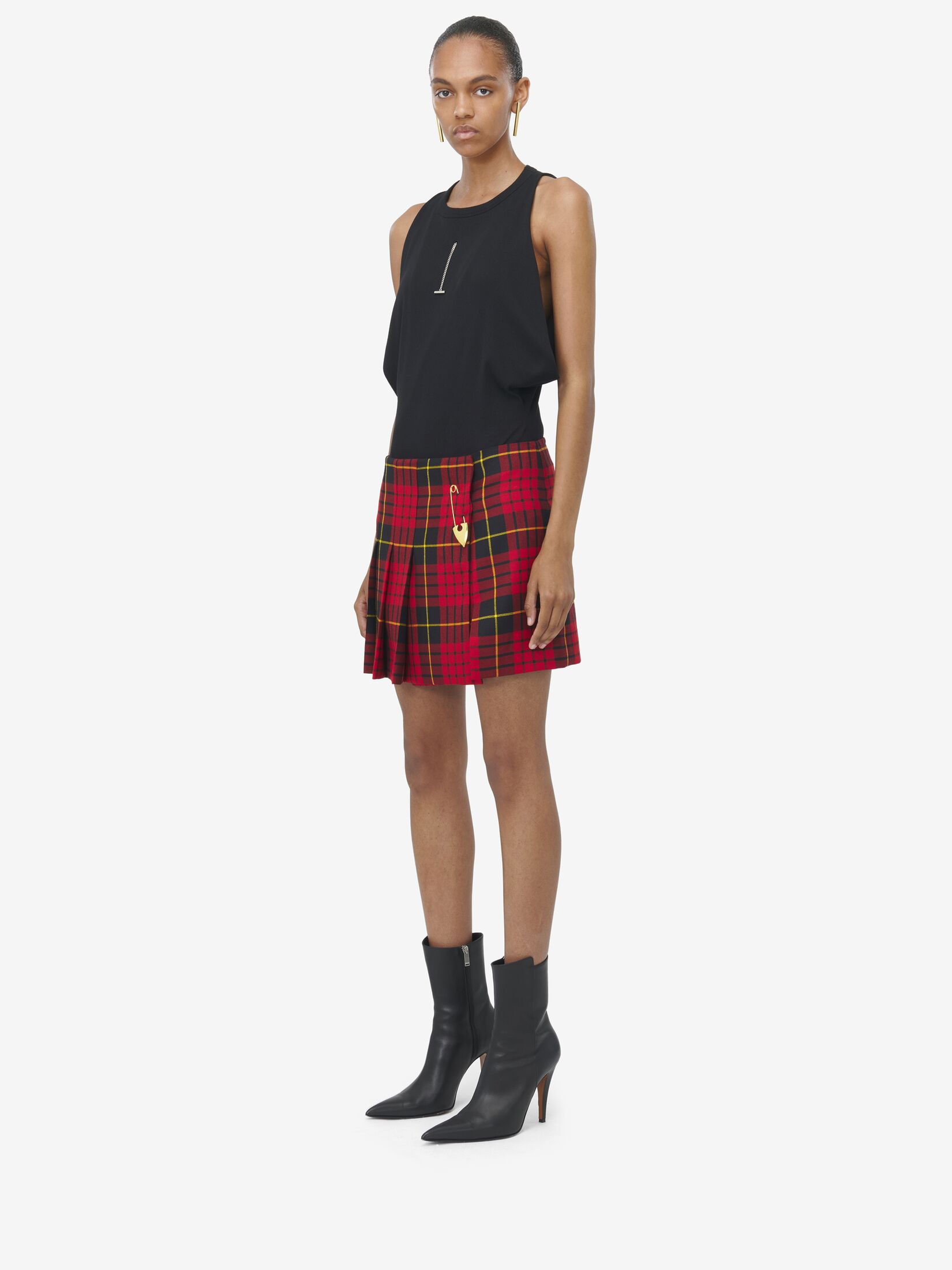 ALEXANDER MCQUEEN Jacquard Mini Skirt (Black)