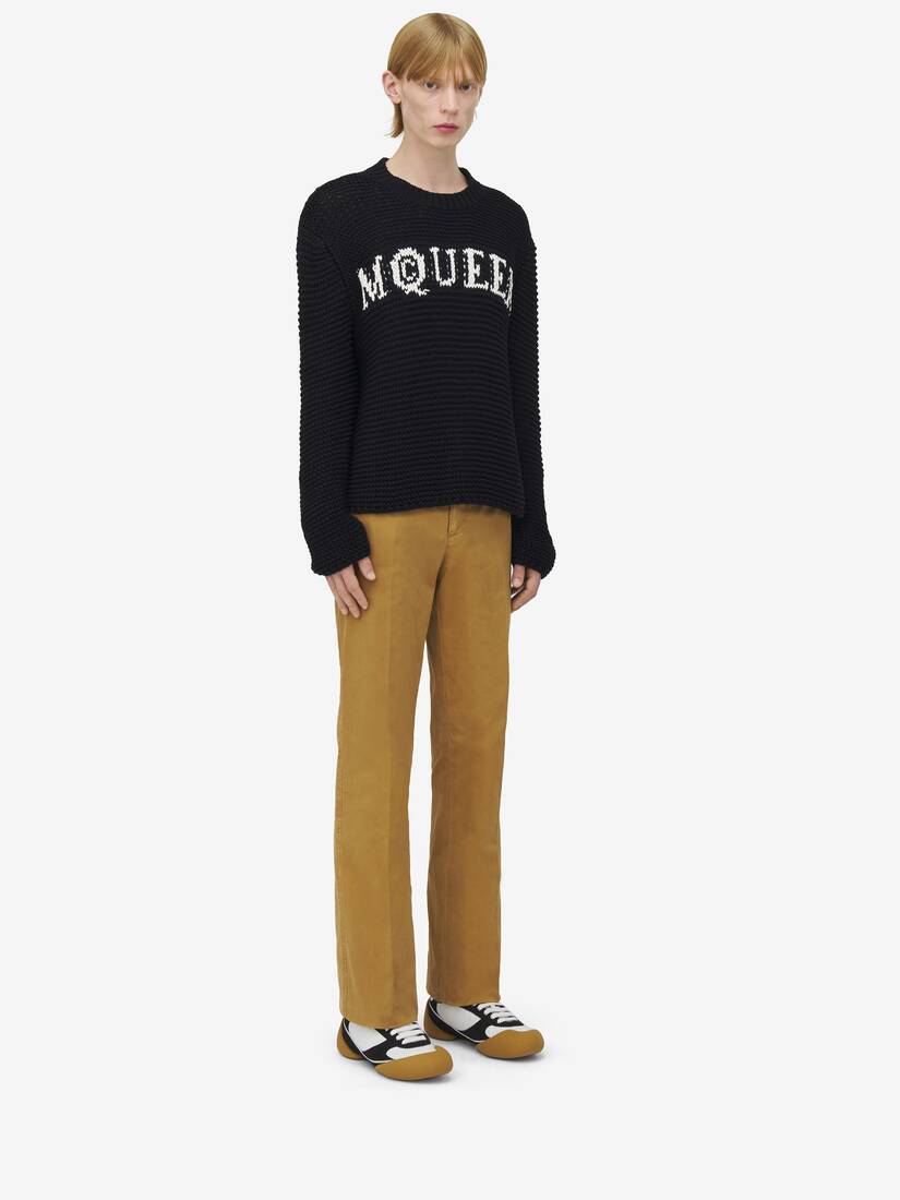 McQueen Logo Textured Jumper