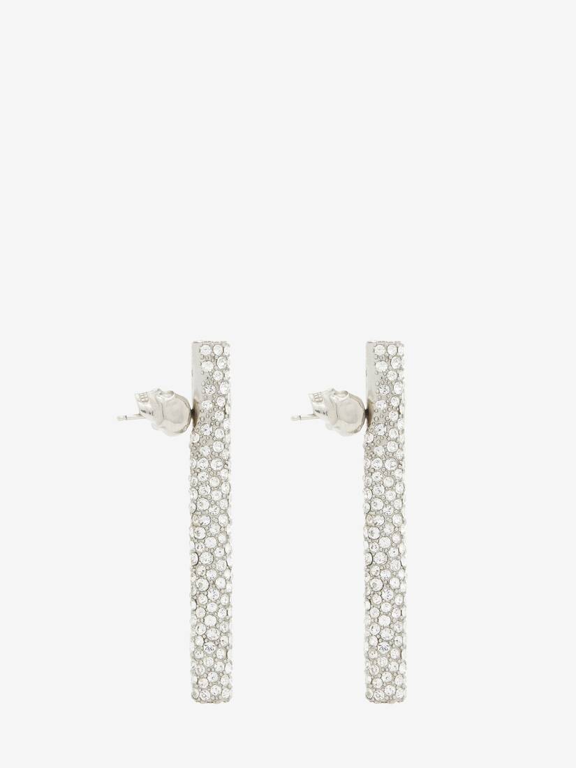 Jewelled T-Bar Earrings