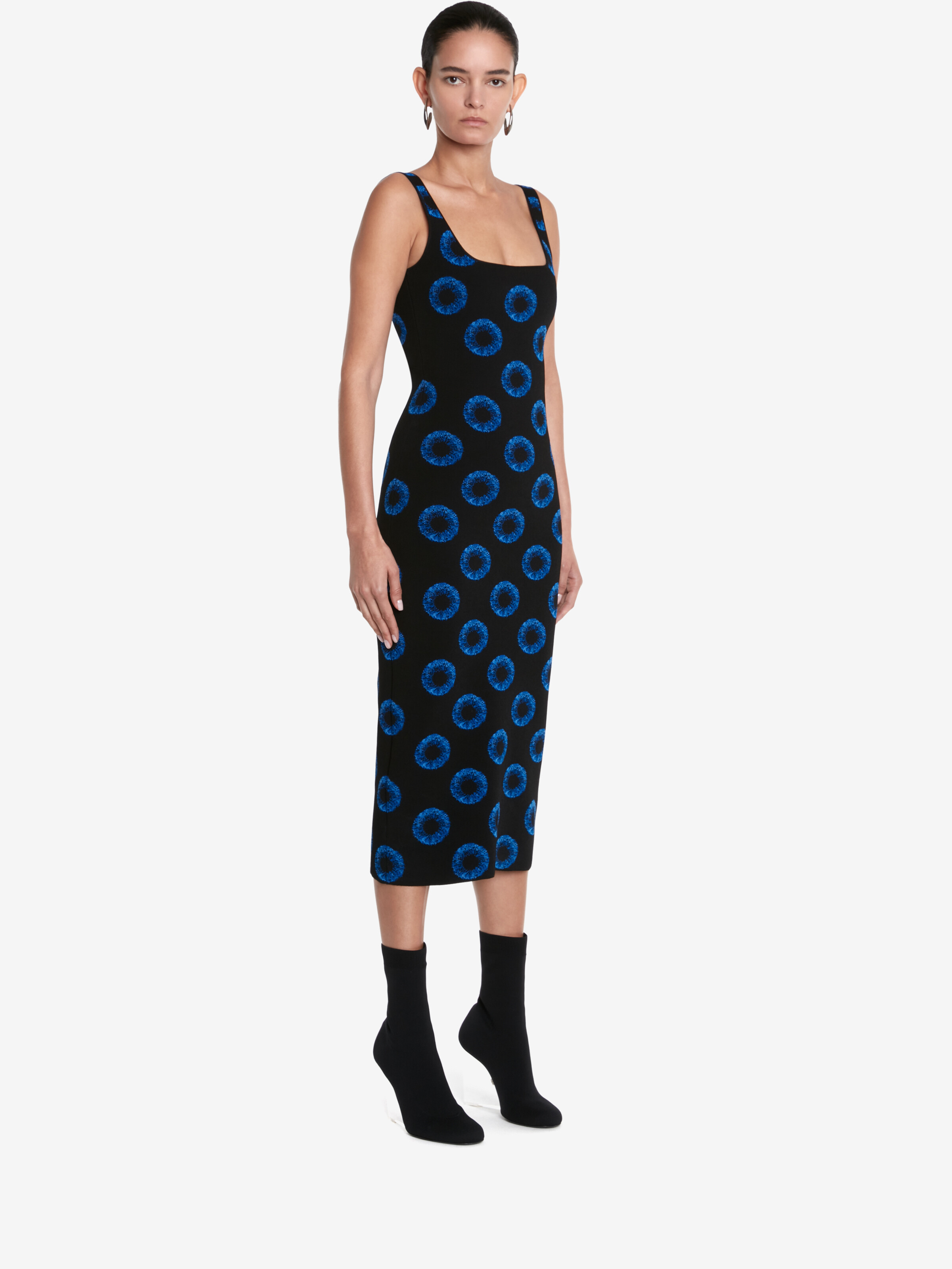 Robe crayon en jacquard Iris