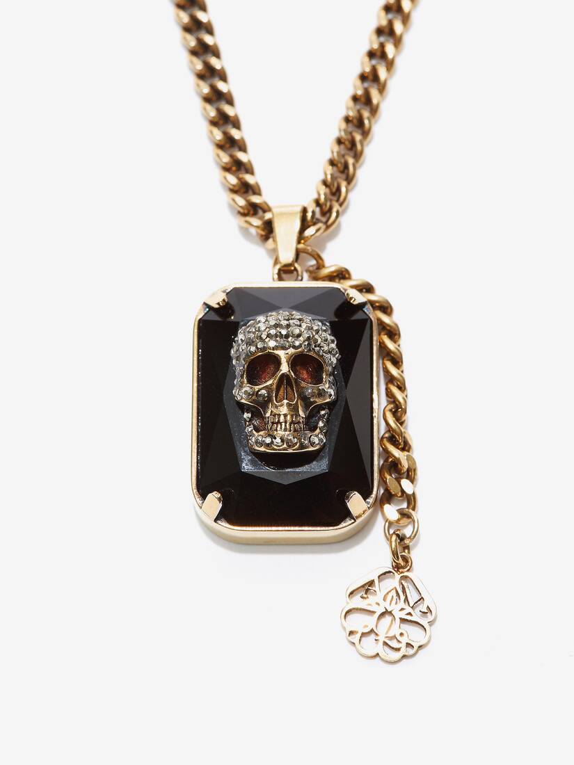 Jewelled Skull Necklace