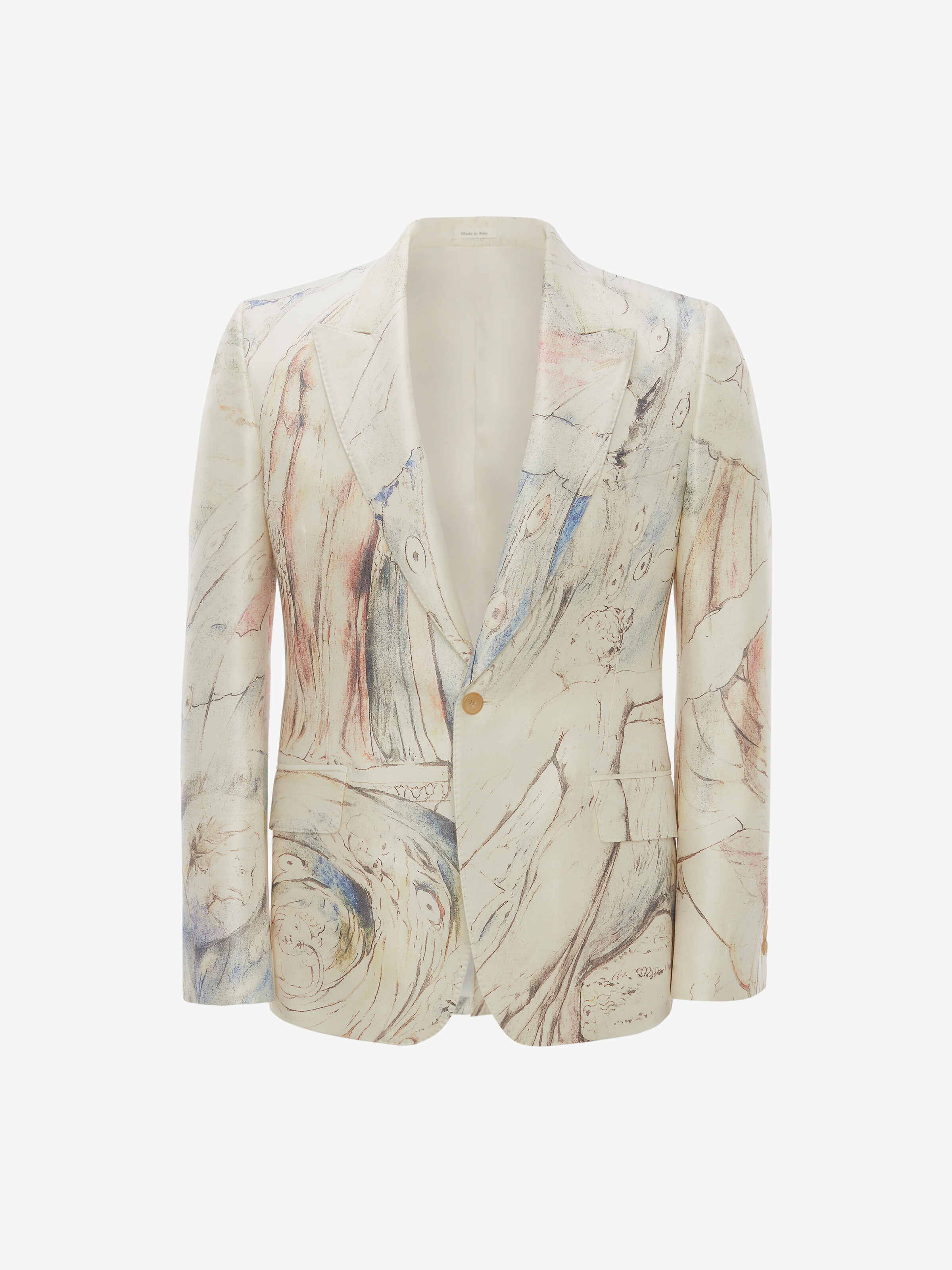 ALEXANDER MCQUEEN WILLIAM BLAKE DANTE PRINT JACKET,687722QSW35