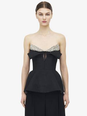 トップス MURRAL Morpho embroidery bustier (Black) Morpho embroidery bustier (Black)
