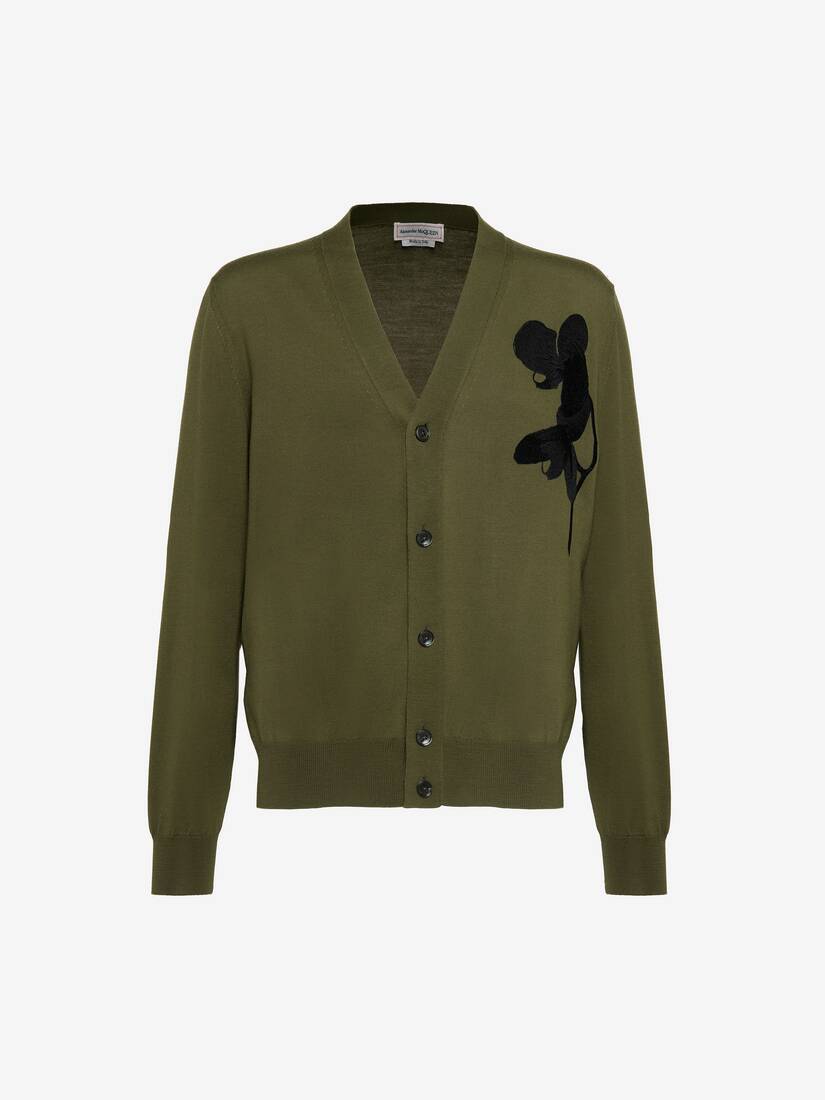 オーキッド カーディガン | グリーン | Alexander McQueen JP