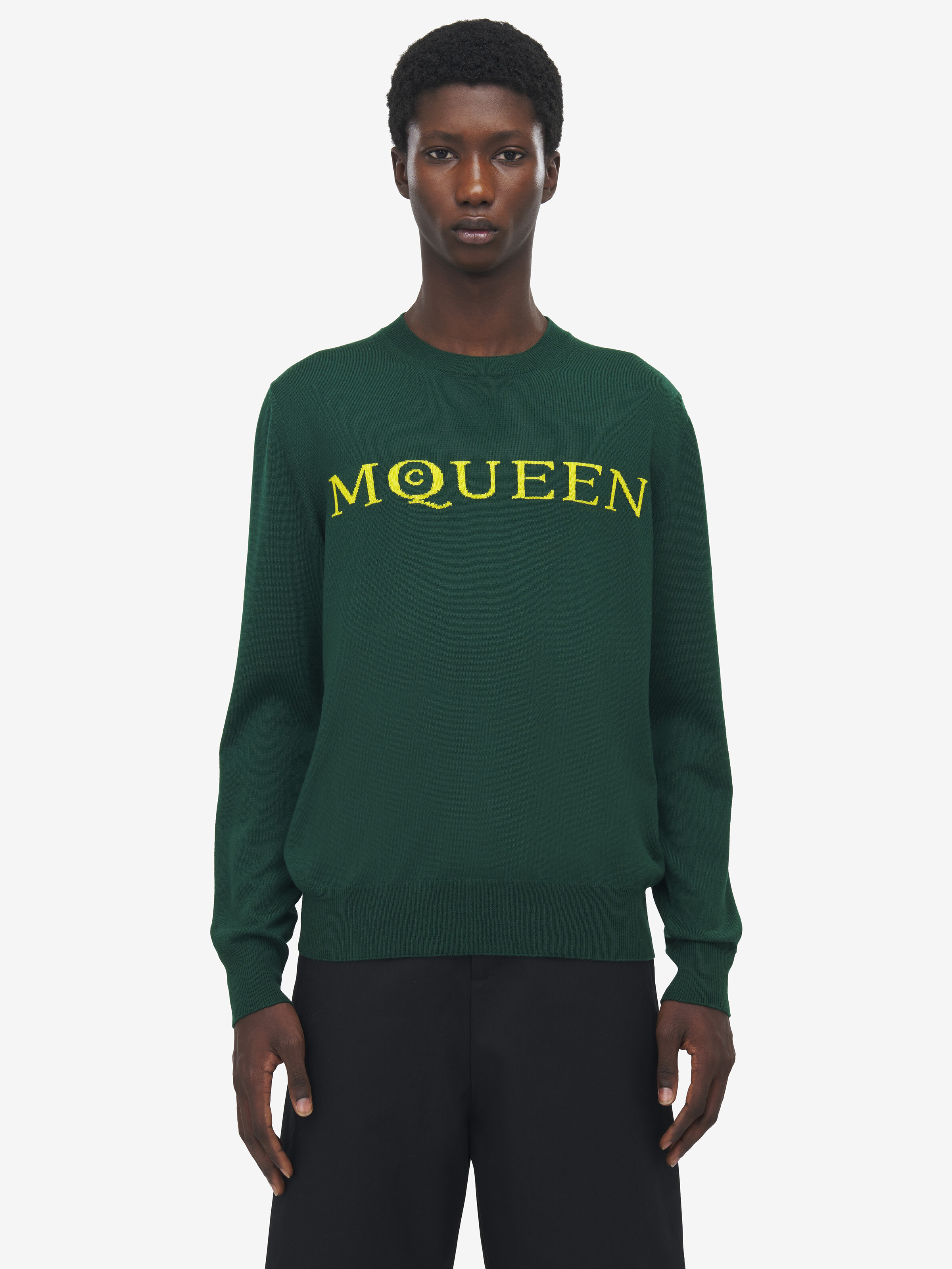 Merino Wool McQueen Logo Jumper