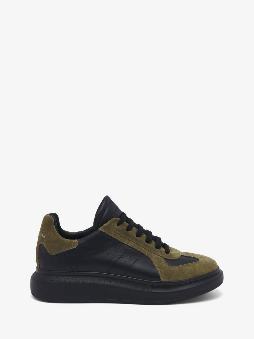 Oversized Retro Sneaker Black Khaki for Men Alexander McQueen