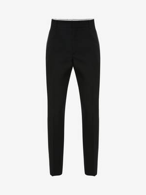 Alexander McQueen Tailored StraightLeg Trousers in Navy  UFO No More