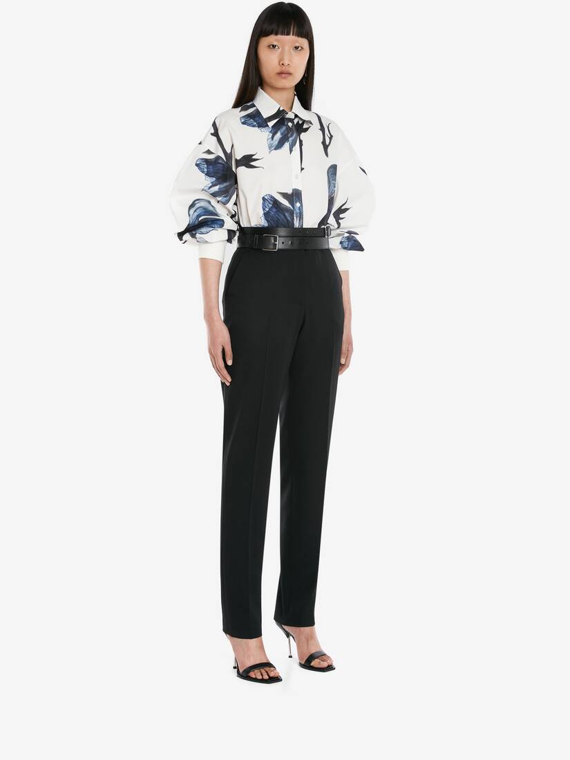 코튼 포플린 Bellflower 셔츠