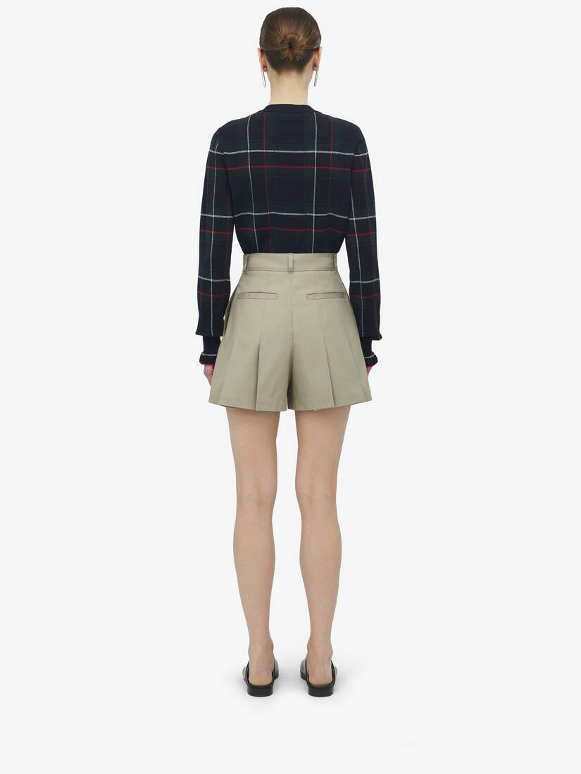 Pleated Shorts