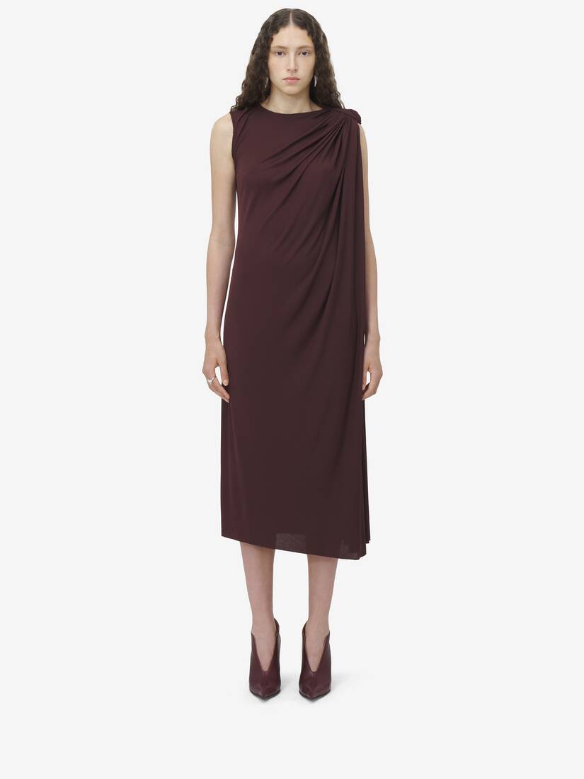 Draped Midi Dress