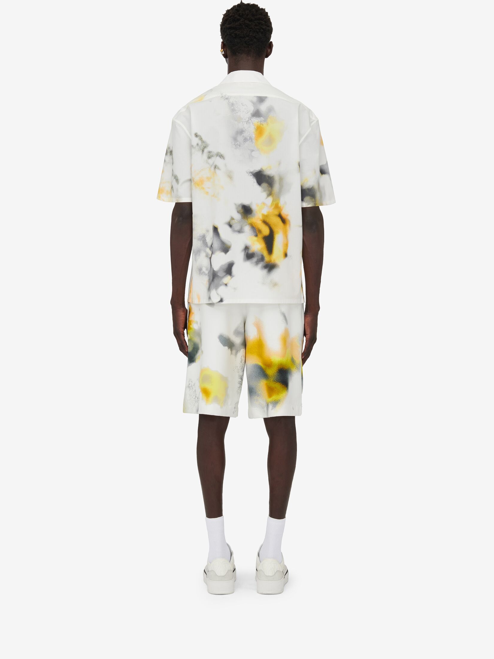 Bowlingshirt mit Obscured Flower-Motiv