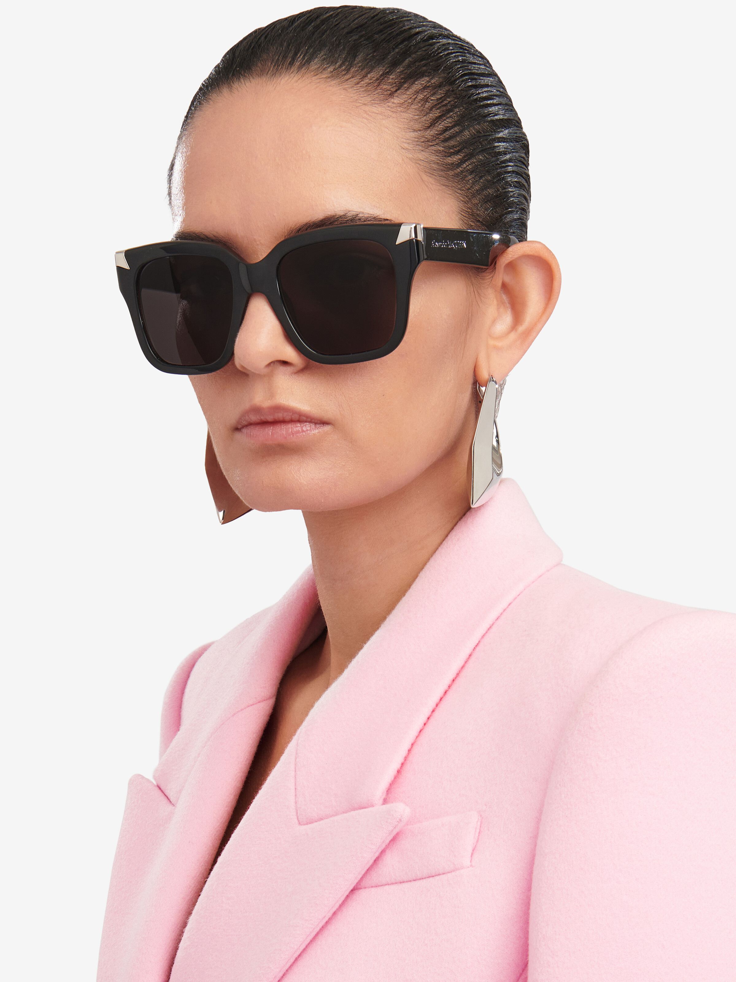 Punk Rivet Oversize Sunglasses