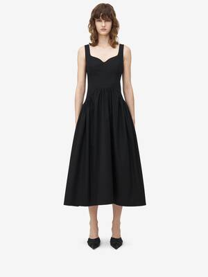 Alexander McQueen ジップパラシュートミディドレス Thumbnail-829981QAABC1000_F.