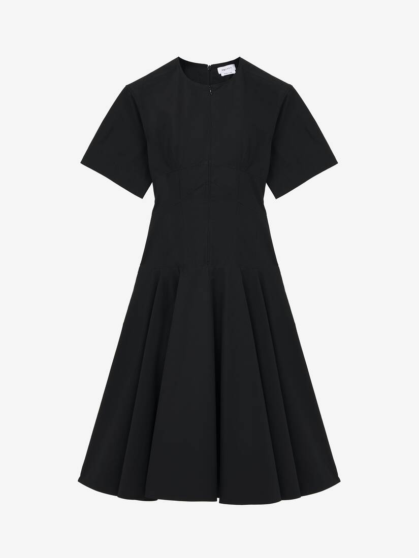 Cotton Poplin Midi Dress