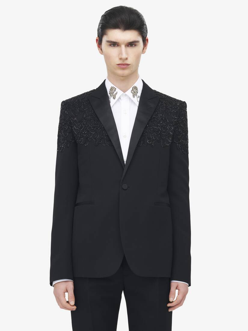 Jet Embroidery Tuxedo Jacket