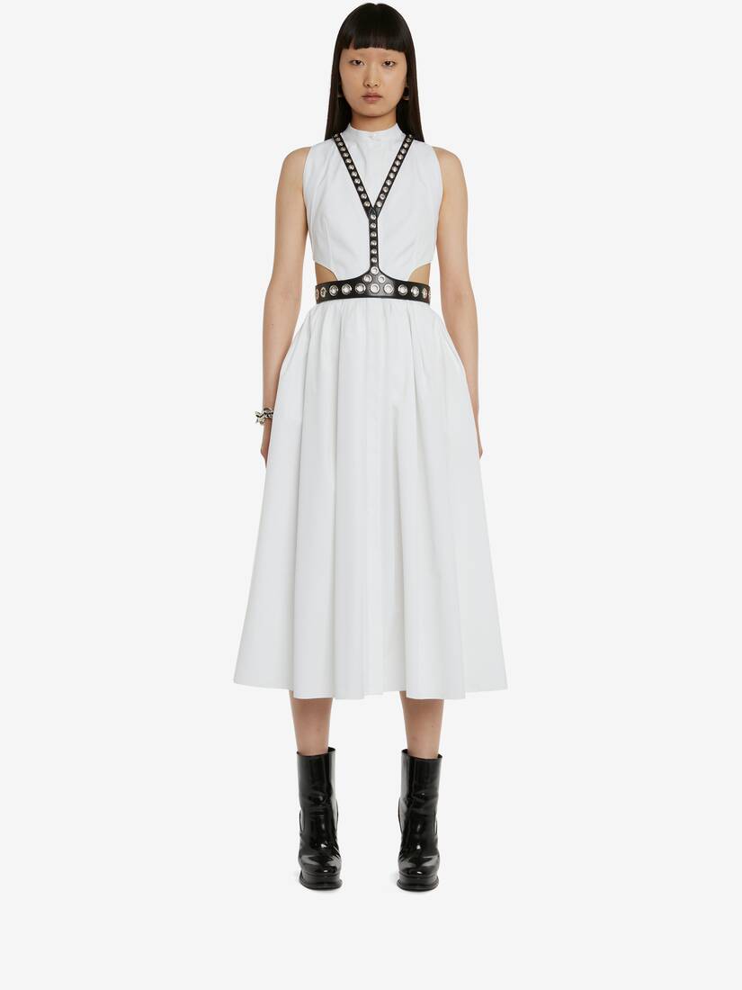 Abito Smanicato Con Cut-Out