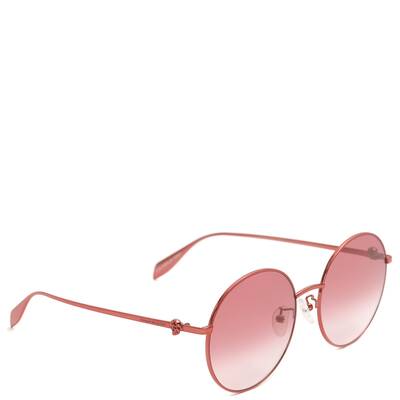 Runde Sonnenbrille aus leichtem Metall mit Skulls