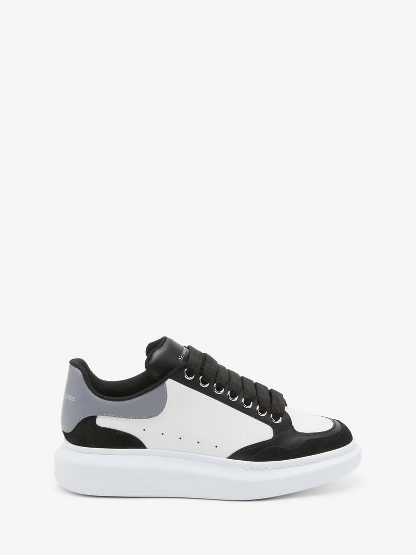 Oversized Sneaker Black/White/Grey for Men | Alexander McQueen