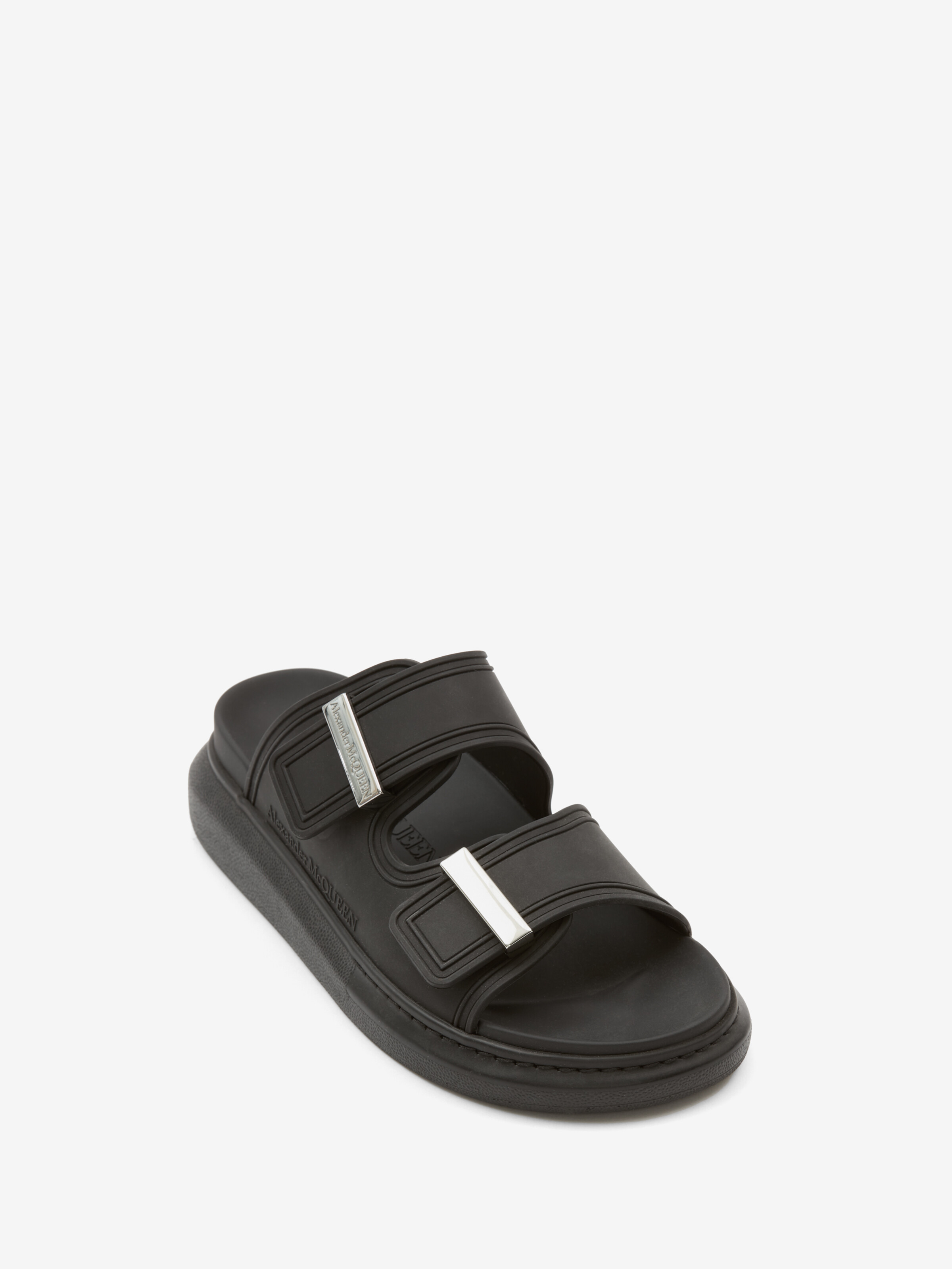 Hybrid Slide in Black/Silver | Alexander McQueen US