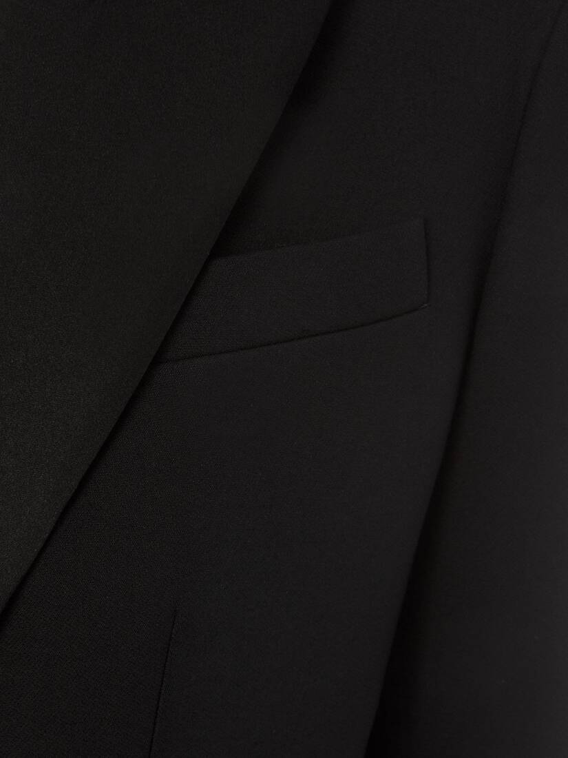 Slashed Light Wool Silk Jacket