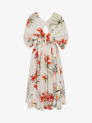 Endangered Flower Midi Dress