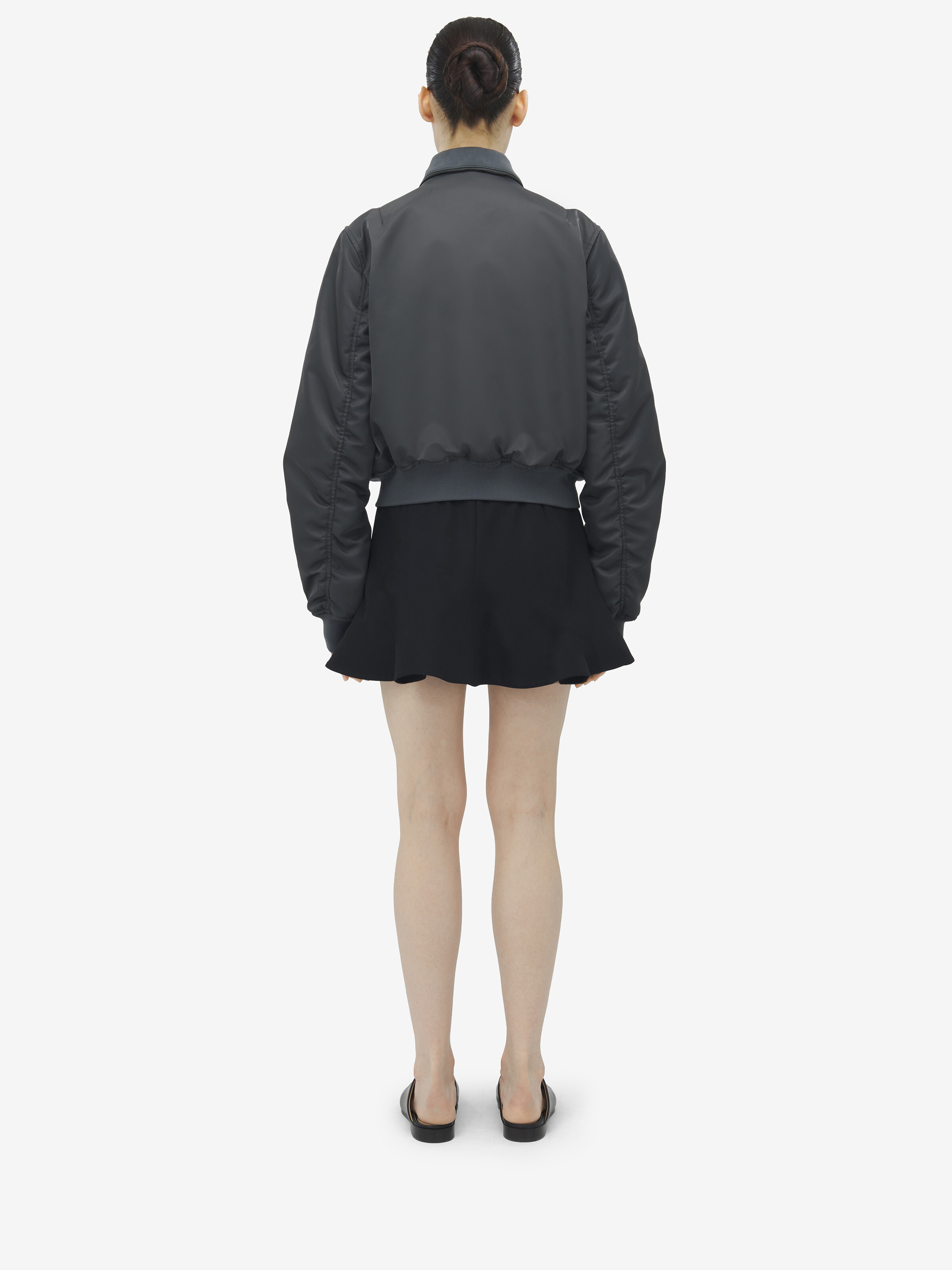 Zip Detail Bomber Jacket