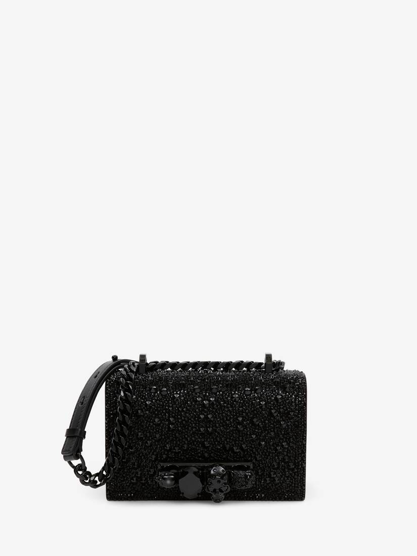 Crystal-Embellished Mini Jewelled Satchel