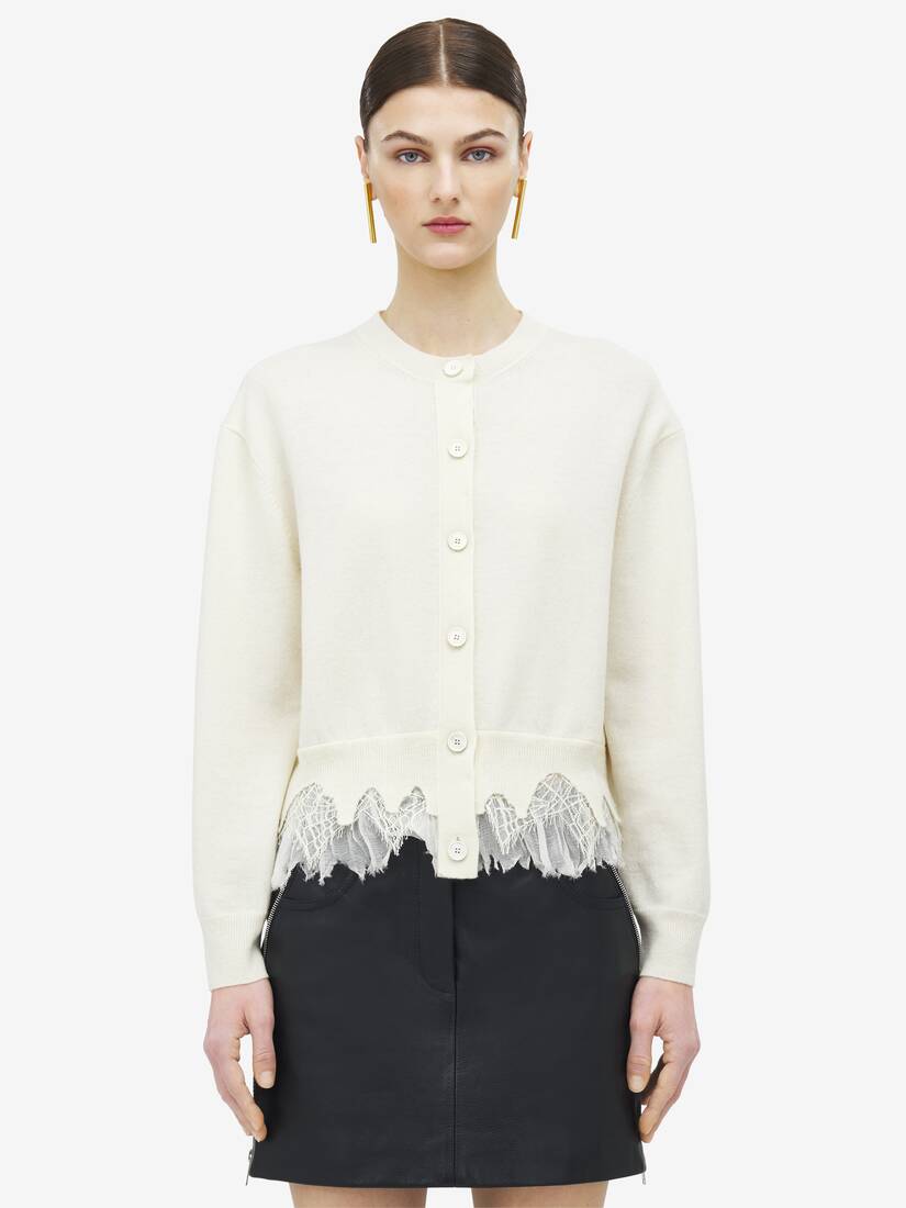 Cobweb Lace Shrunken Cardigan