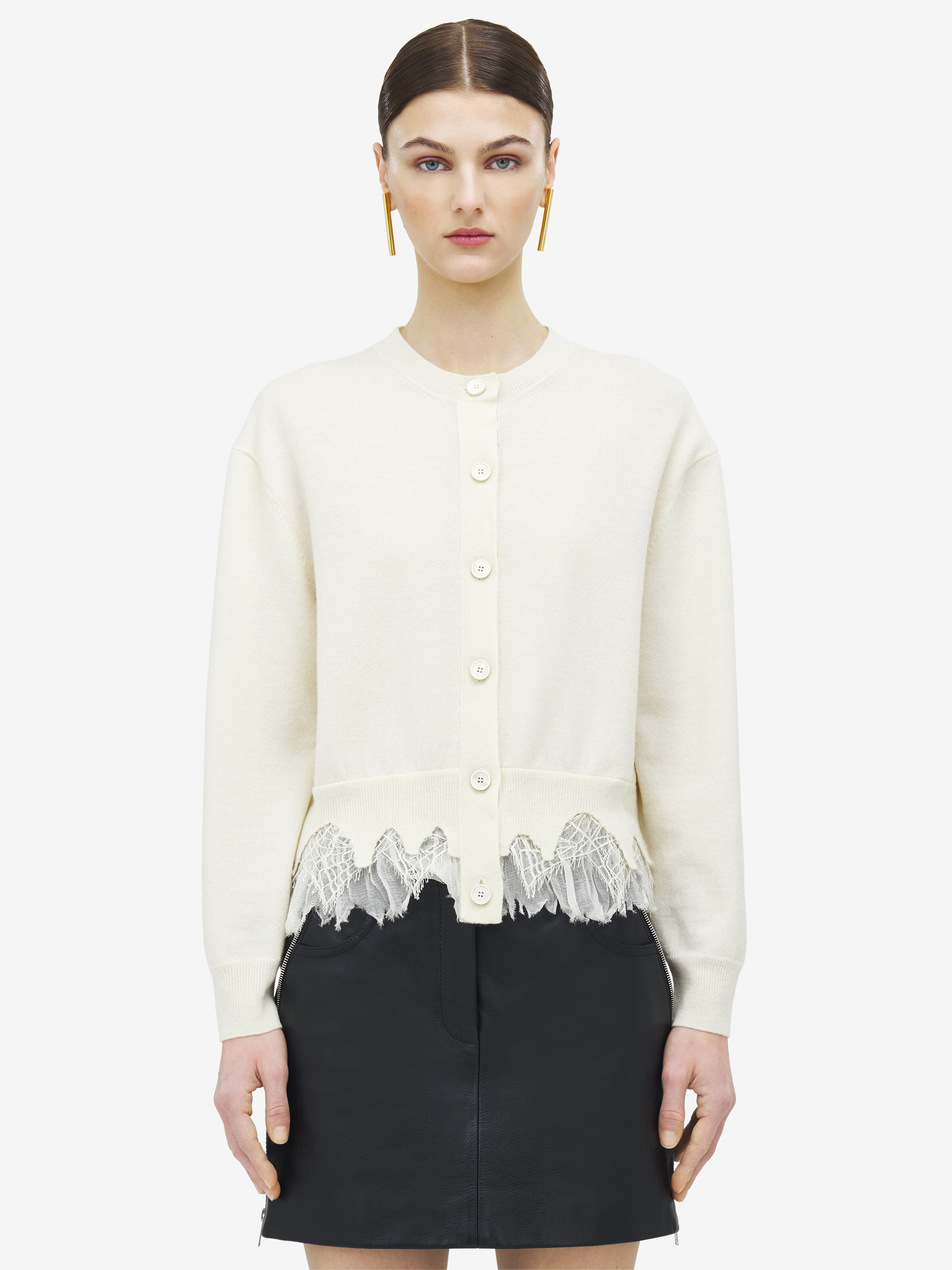 Cobweb Lace Shrunken Cardigan