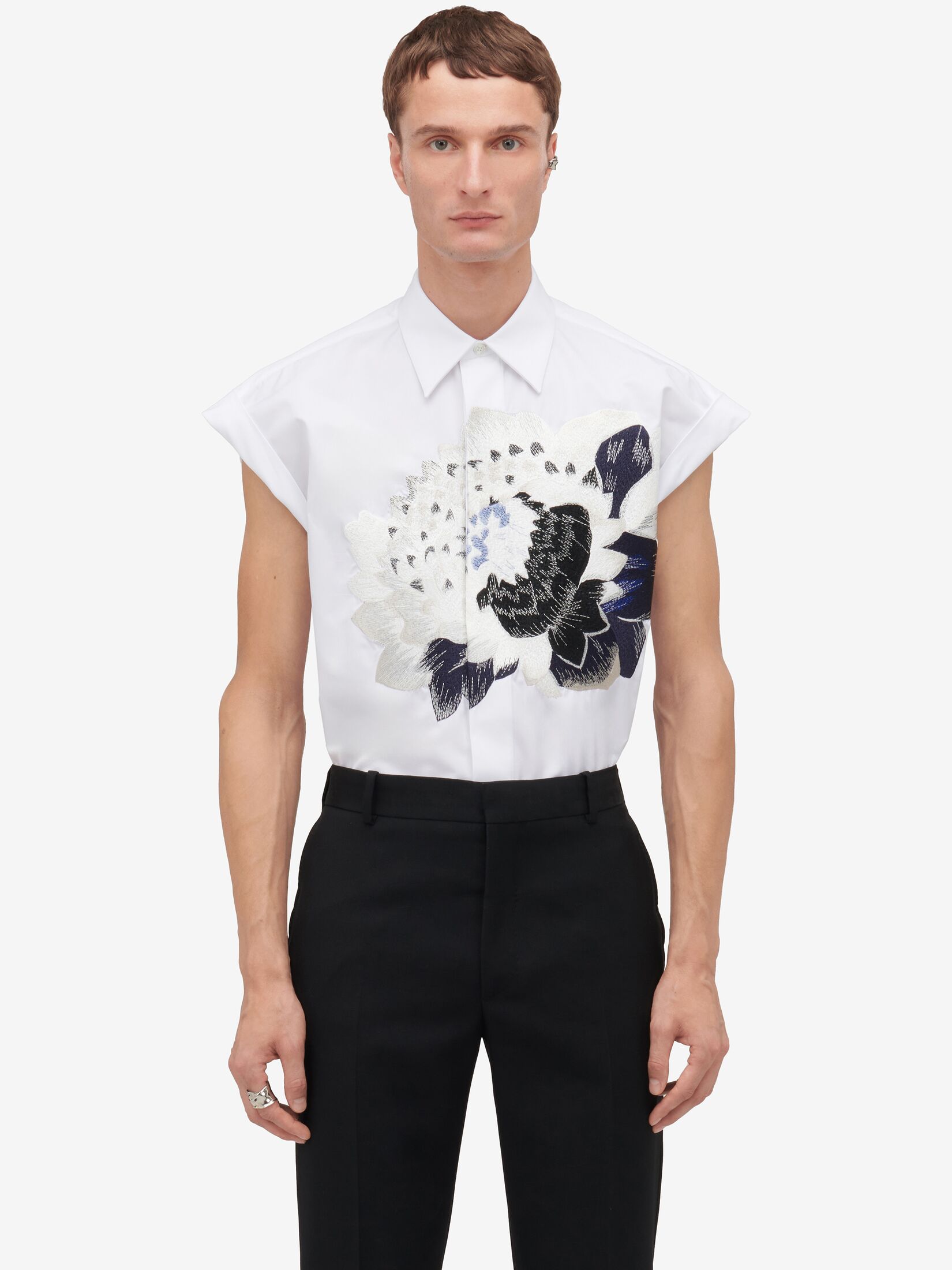 Ärmelloses Hemd mit Dutch Flower-Motiv