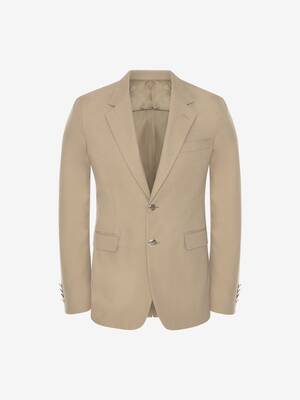 Deconstructed single-breasted jacket