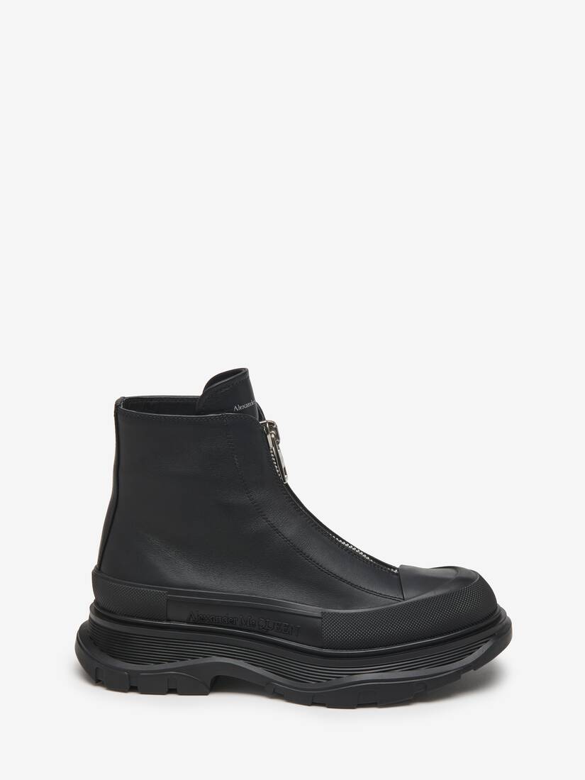 Tread Slick Zip Boot in Black | Alexander McQueen GB