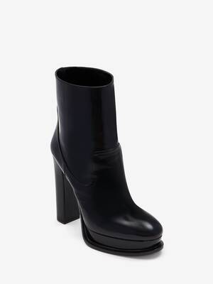 Platform Ankle Boot in Black | Alexander McQueen US