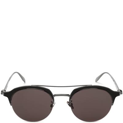 Alexander McQueen - Skull Panthos Metal Sunglasses - Gold Light