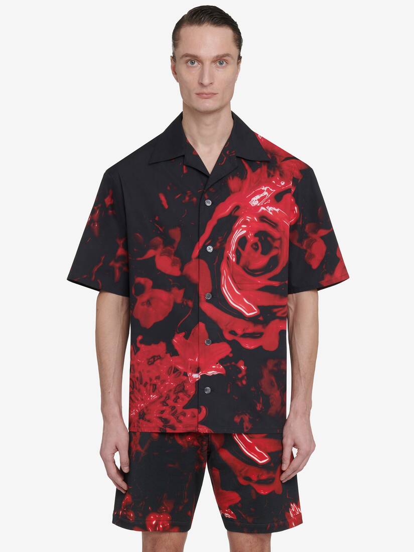 Hawaii-Hemd mit Wax Flower-Motiv