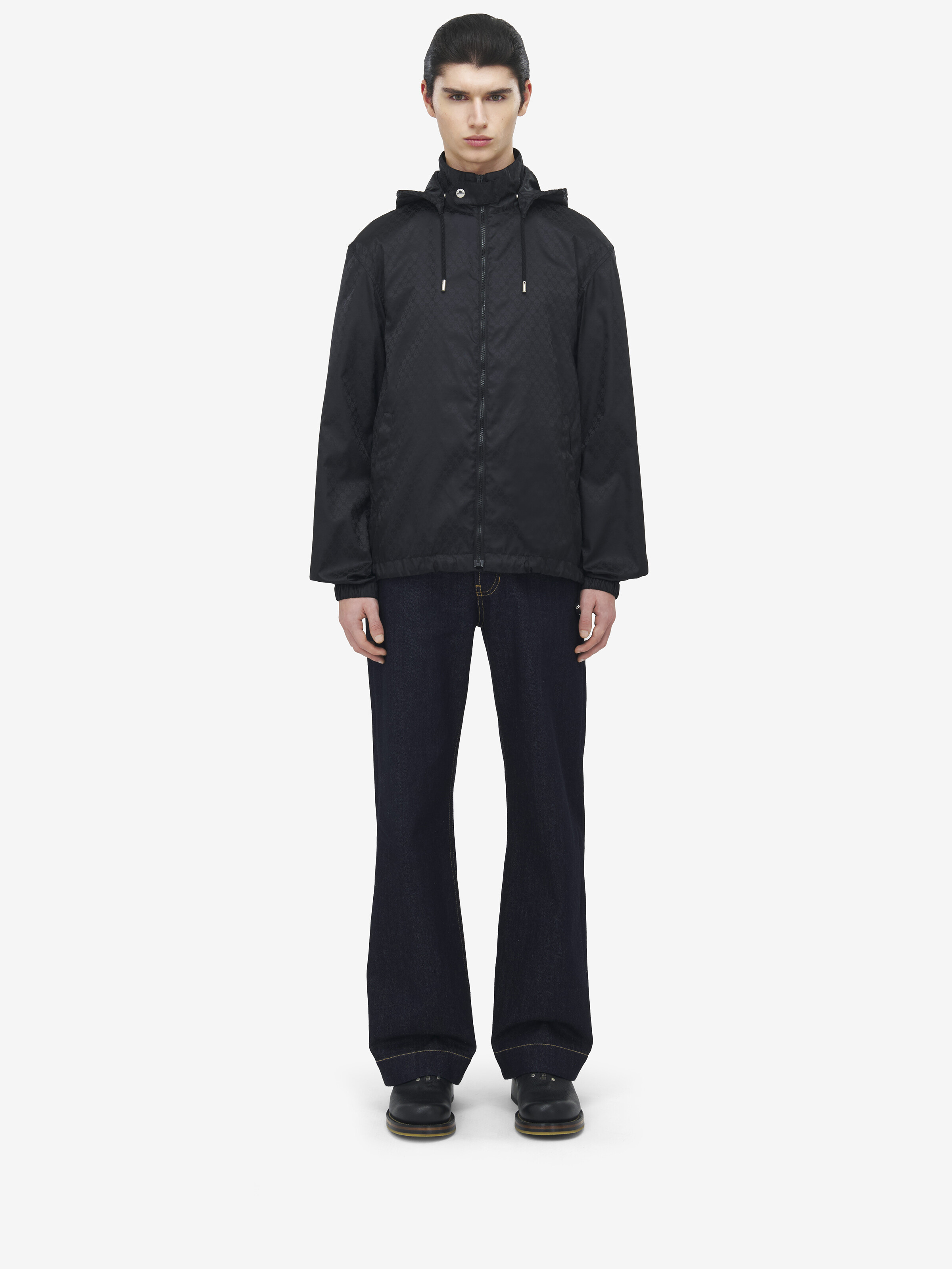 Skull Jacquard Windbreaker