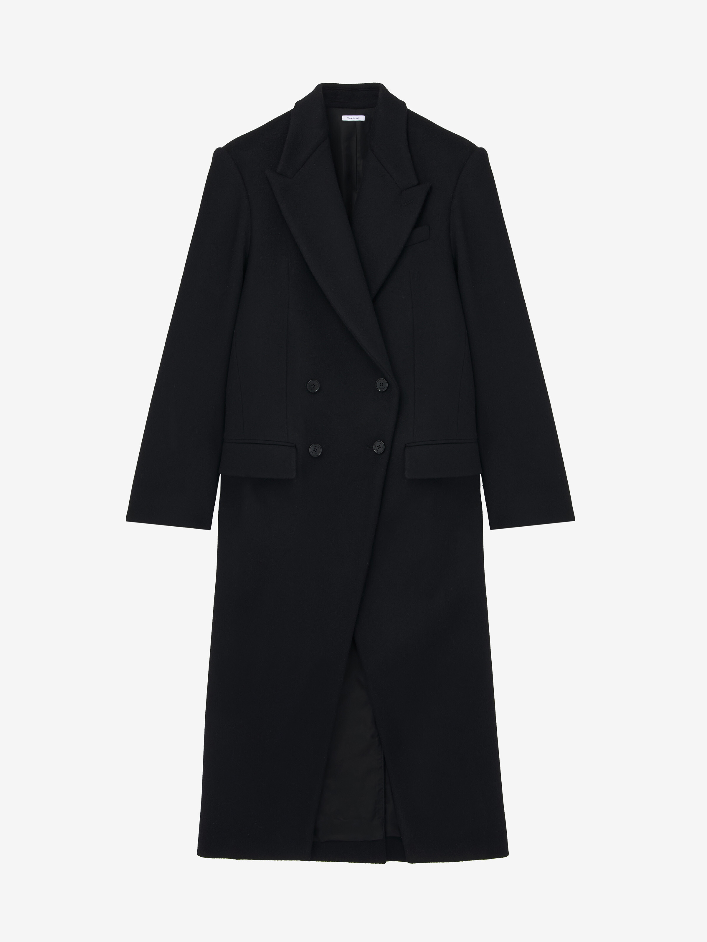 Double-breasted Wool Felt Coat
