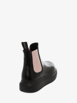 Hybrid Chelsea Boot in BLACK/SUGAR PINK | Alexander McQueen US