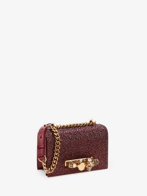 Mini Jewelled Satchel in Prune | Alexander McQueen CH