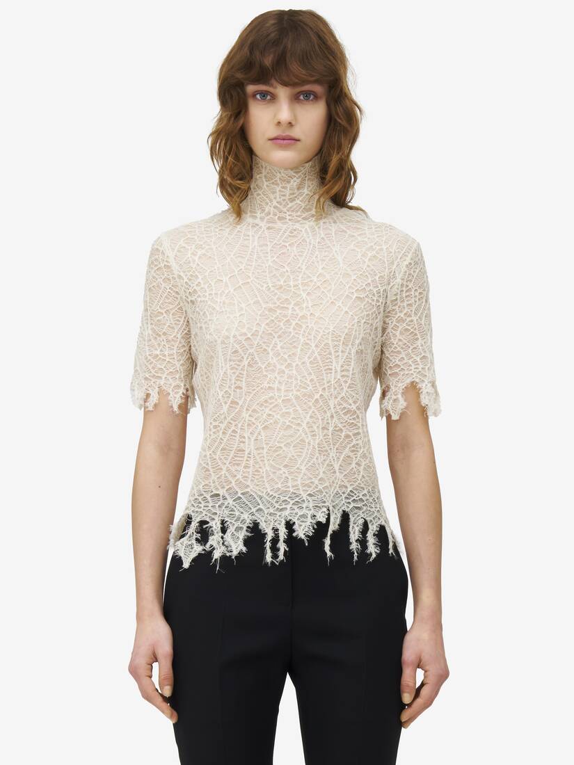 Knitted Cobweb Lace Top