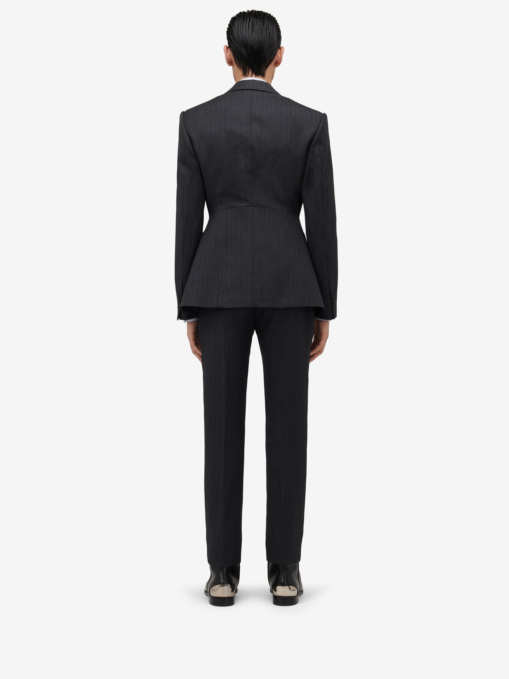 Slashed Tailored Jacket in Black | Alexander McQueen US