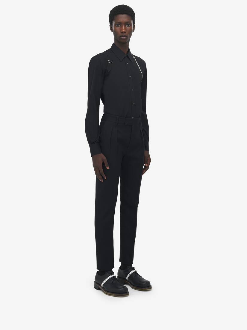 Wool Mohair Tailored Trousers