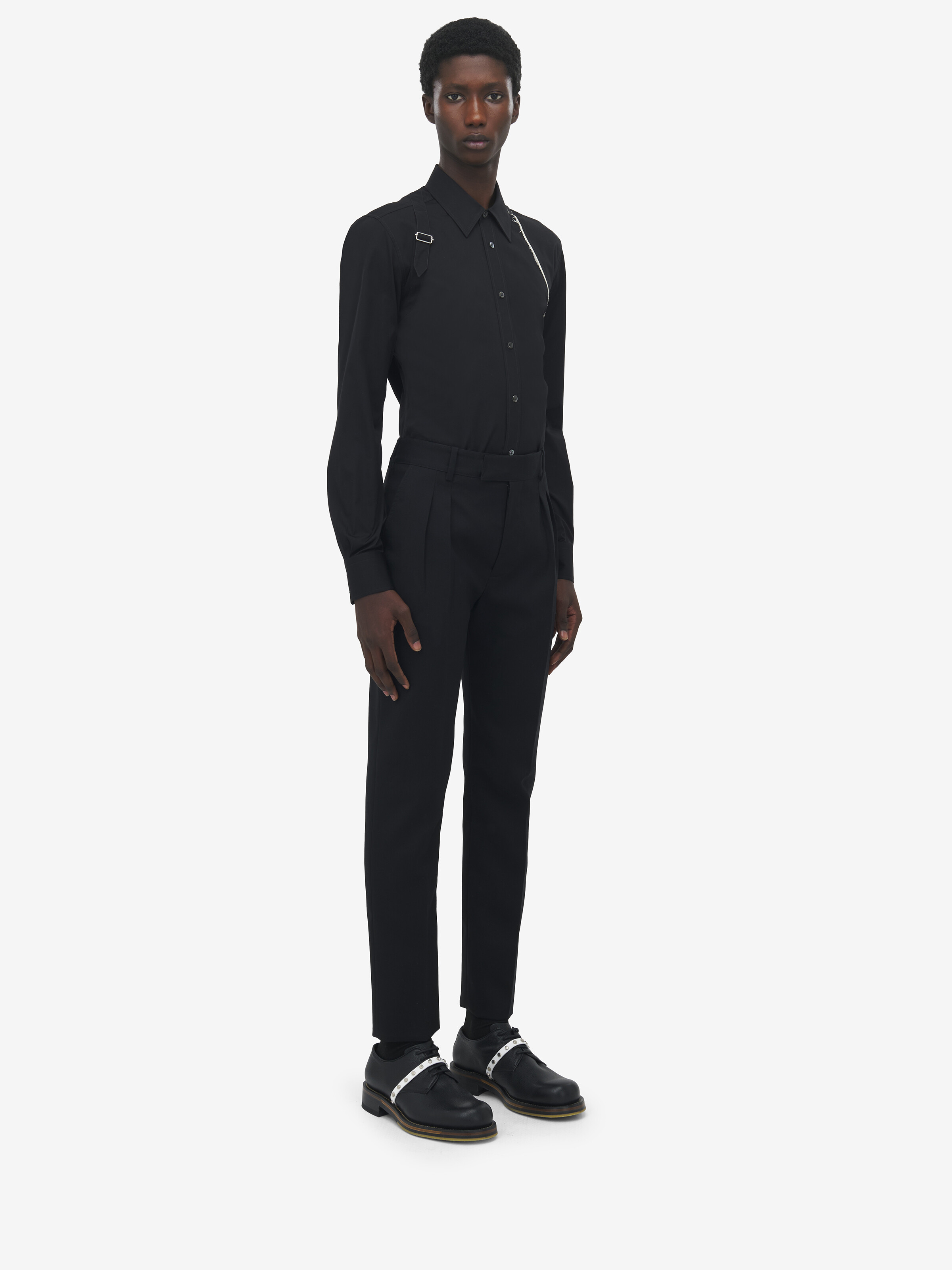 Wool Mohair Tailored Trousers