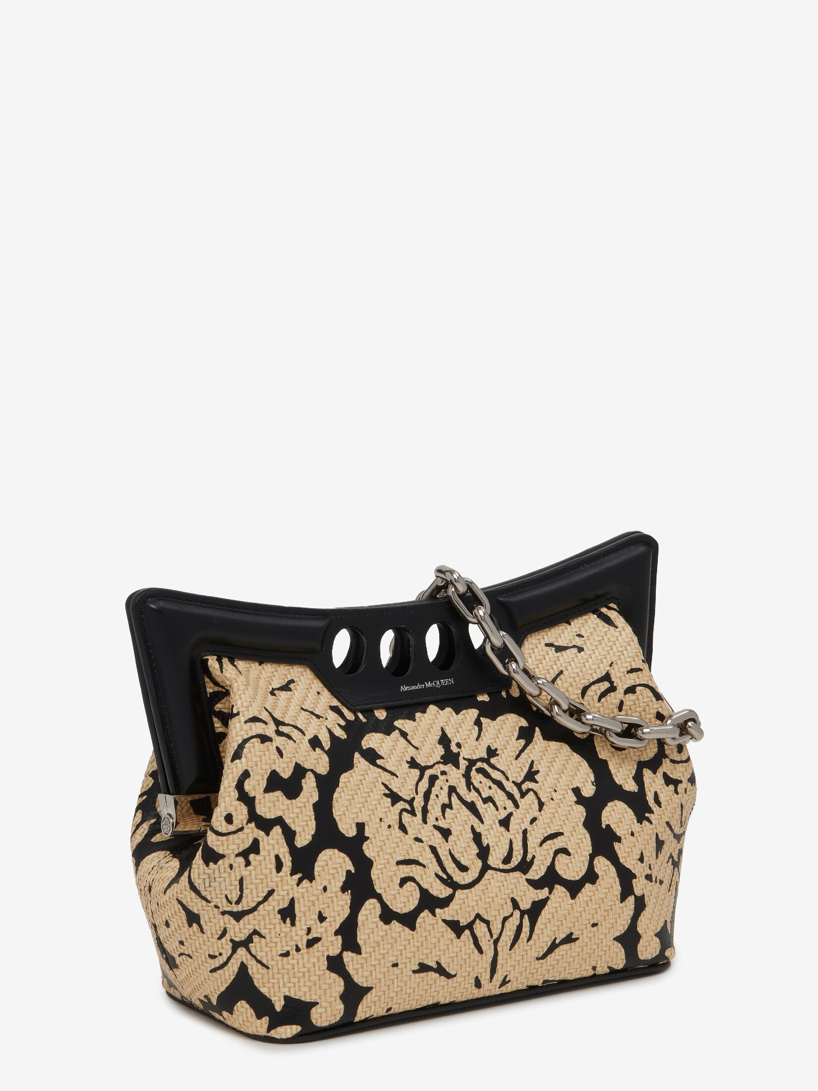 Alexander McQueen Printed Leather Clutch - White Clutches, Handbags -  ALE181534 | The RealReal