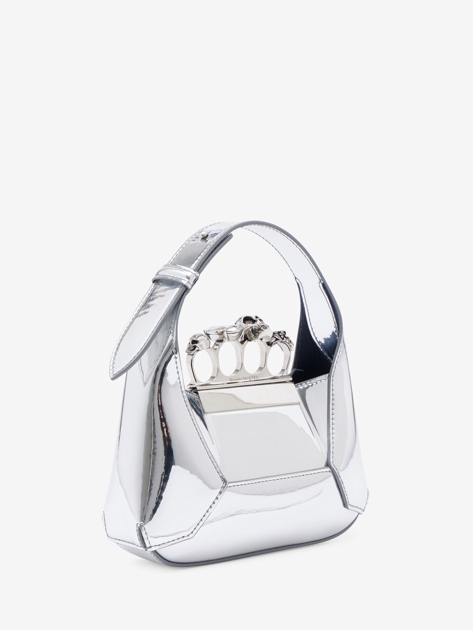 The Jewelled Hobo Mini Bag Silver For Women Alexander McQueen the-jewelled-hobo-mini-bag-silver-for-women-alexander-mcqueen