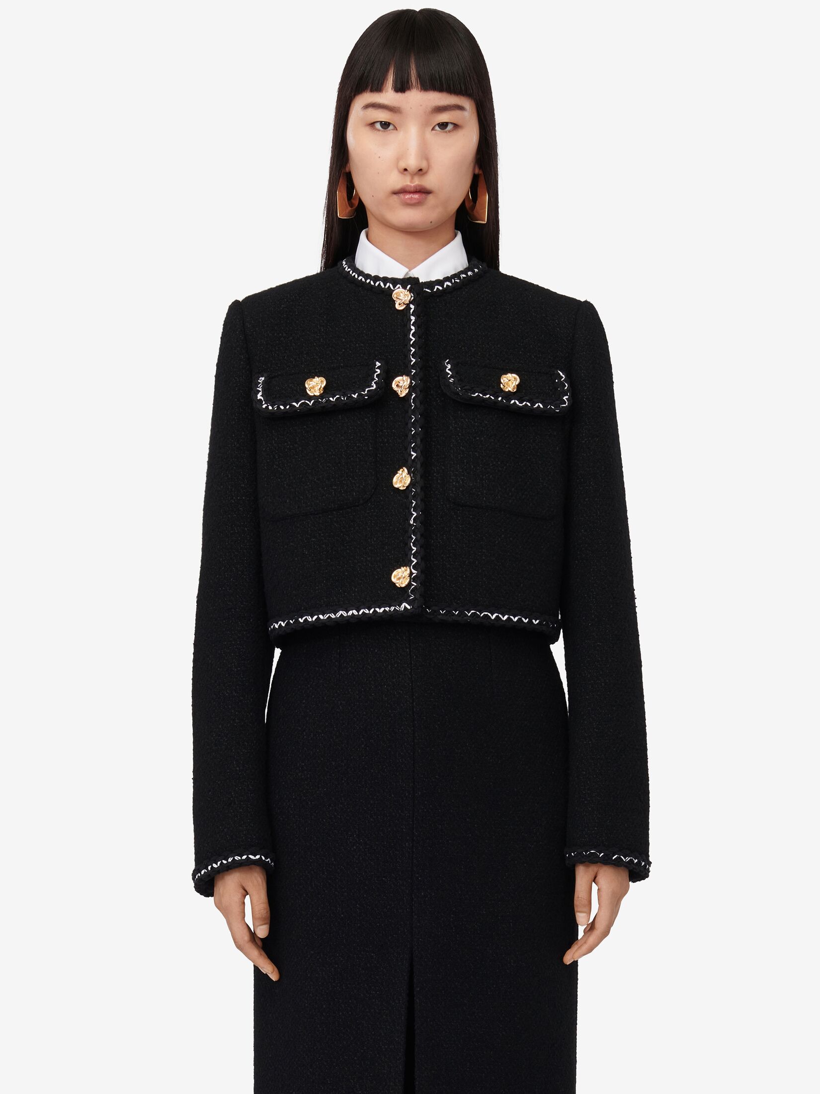 Women's Designer Jackets | Leather & Cropped | Alexander McQueen UK