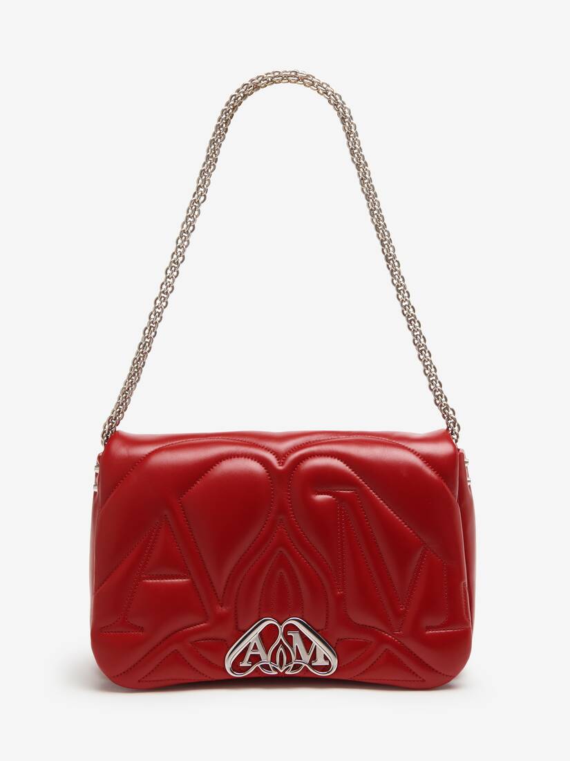 Alexander McQueen Women's Red The Seal Bag (Lambskin)
